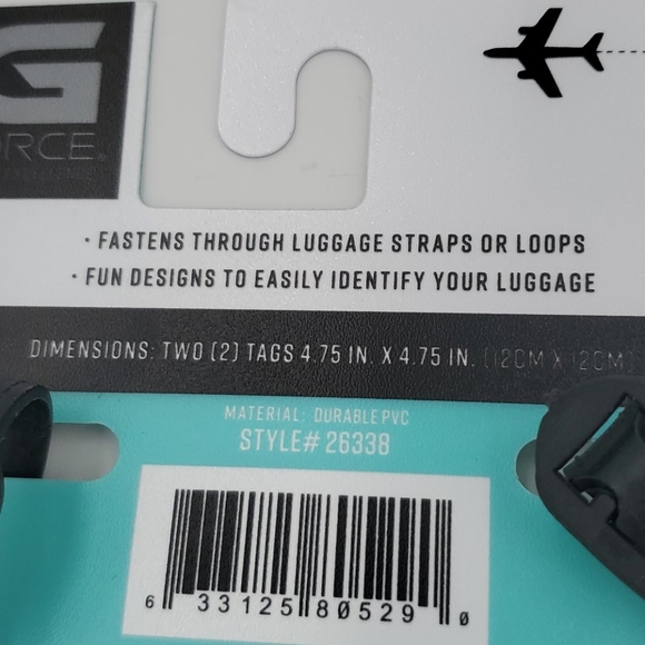 🆕️ G Force Two Pack Luggage Tags - Picture 5 of 8